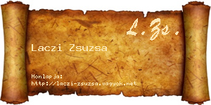 Laczi Zsuzsa névjegykártya